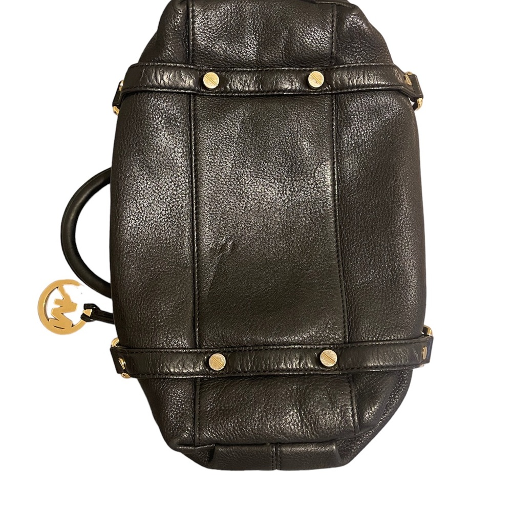 Michael Michael Kors Bags Black Bedford Belted Leather Satchel Medium - Picture 4 of 8